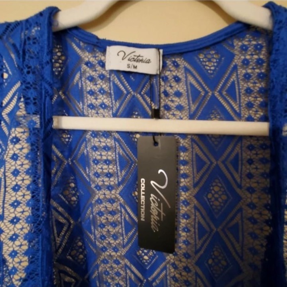 Victoria Open Front Shawl Cardigan Cover Up - Picture 16 of 16